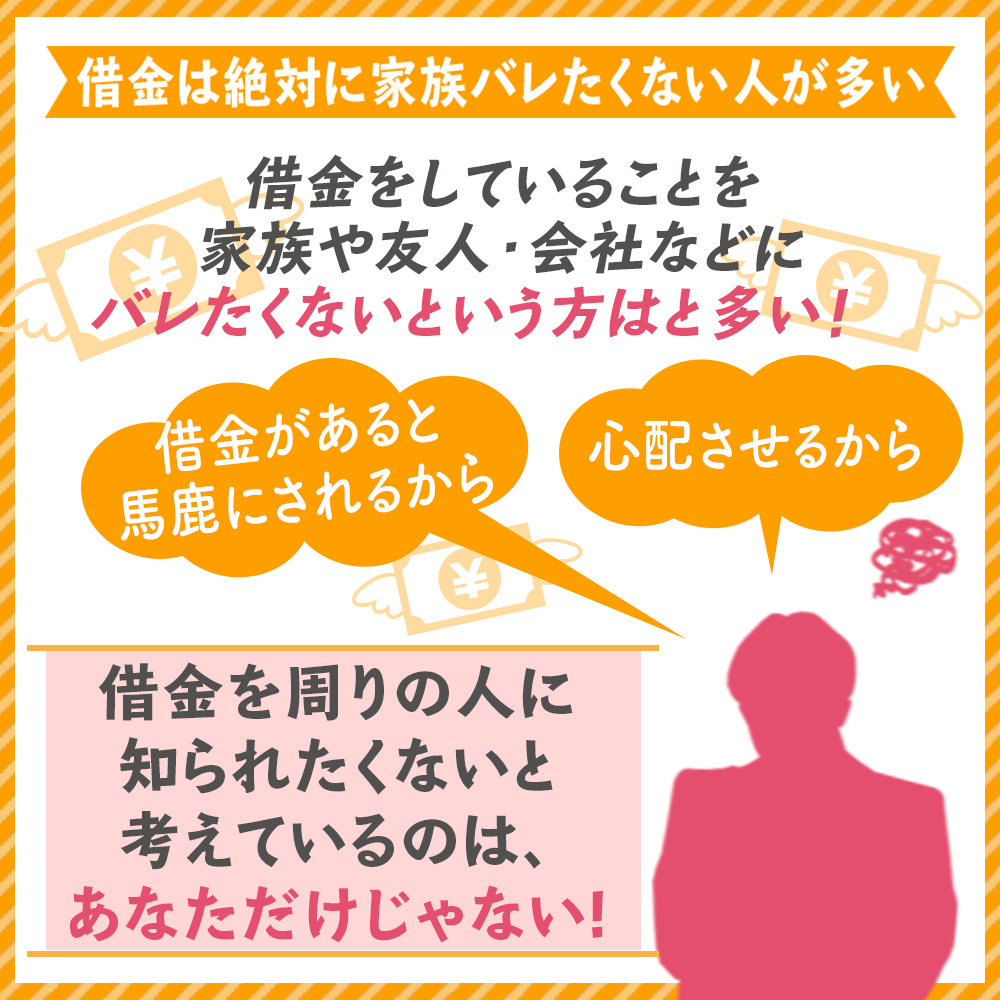 借金は絶対に家族バレしたくない人は多い