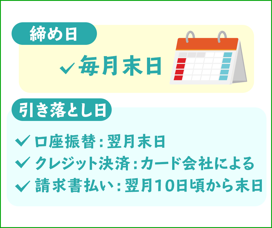 まずはドコモの引き落とし日を知ろう!